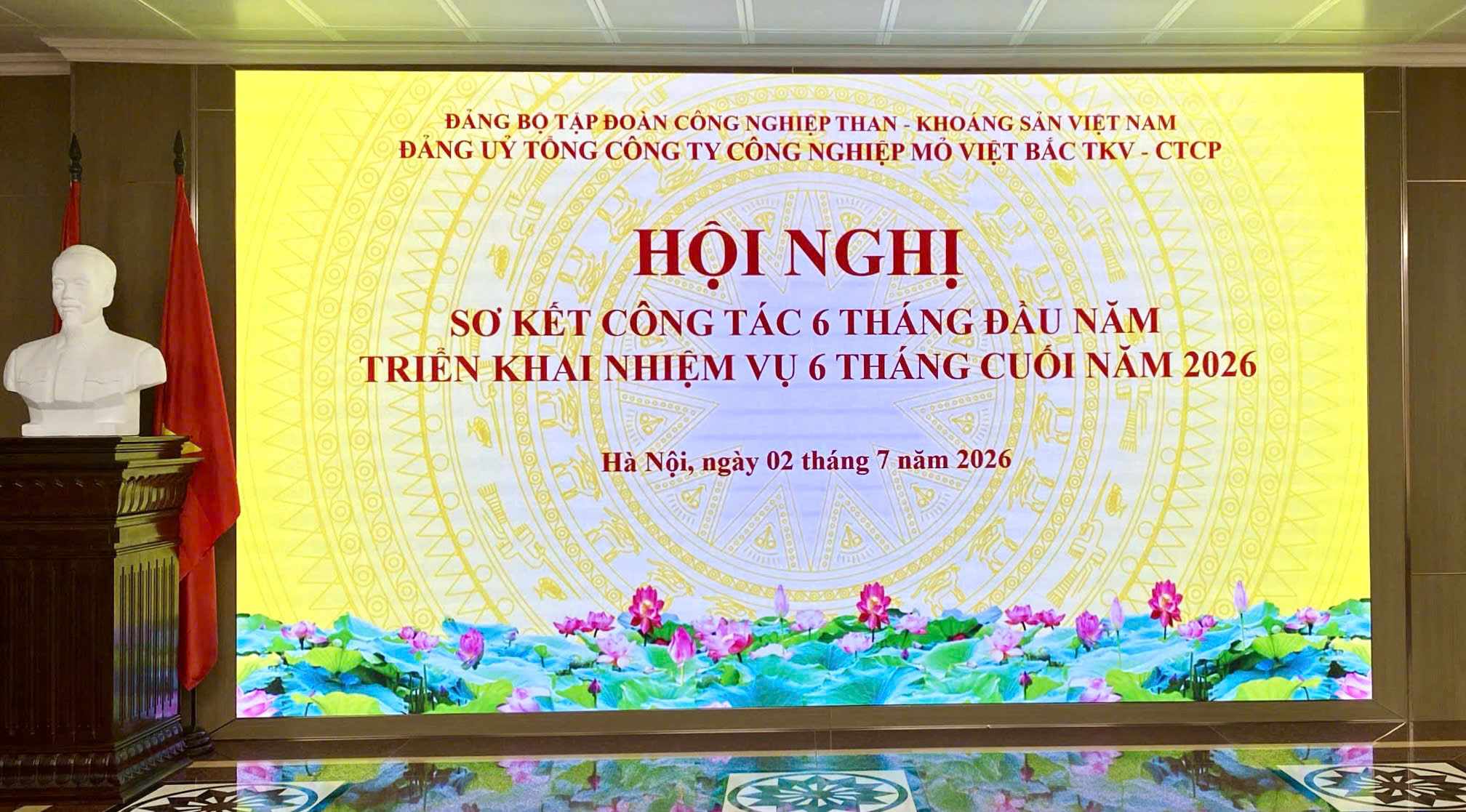 Đảng ủy Tổng công ty Công nghiệp mỏ Việt Bắc TKV – CTCP sơ kết công tác 6 tháng đầu năm, triển khai nhiệm vụ trọng tâm 6 tháng cuối năm 2026